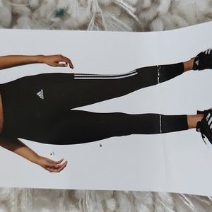 Adidas Aeroready ladies 3 stripe high Rise tight S black & carbon grey  (pls2)